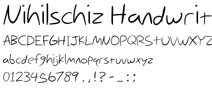 Nihilschiz Handwriting police